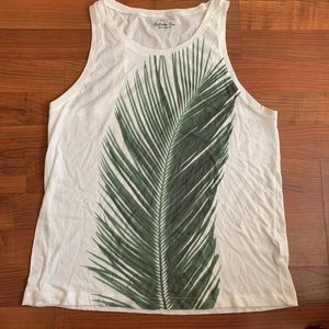 J. Crew Palm Tank Top Muscle Shirt L